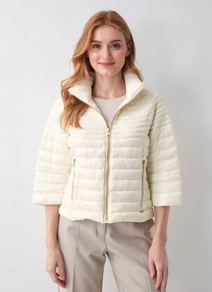 Doudoune poches sans capuche beige GUESS femme