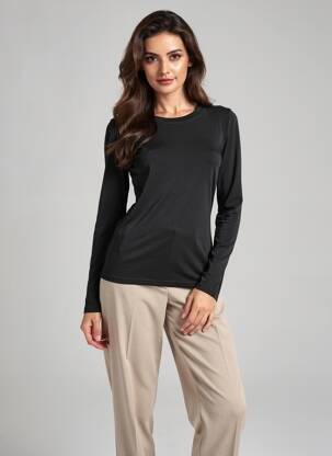 T-shirt manches longues manches longues noir LILI SIDONIO femme