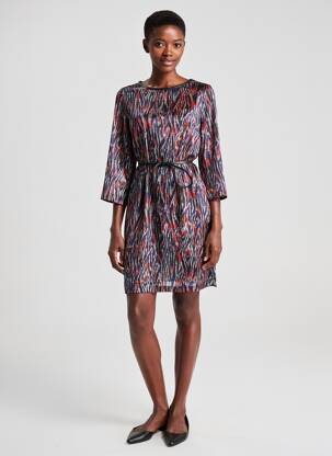 Robe courte manches longues manches longues noir MOLLY BRACKEN femme