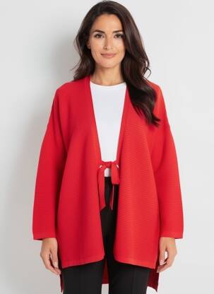 Gilet manches longues stretch rouge MASAI femme