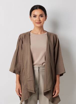Gilet manches longues manches 3/4 vert G!OZE femme
