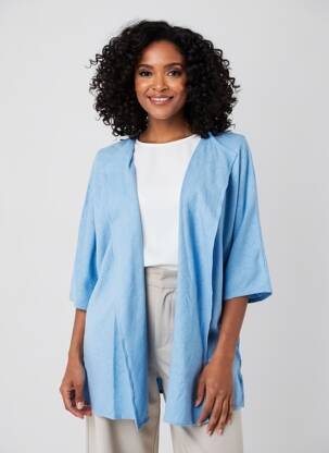 Gilet manches longues manches 3/4 bleu MASAI femme