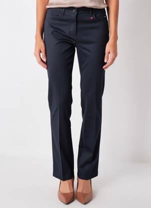 Pantalon slim taille haute taille haute bleu TONI femme
