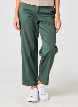 Pantalon droit taille à pinces taille haute vert MES SOEURS ET MOI femme