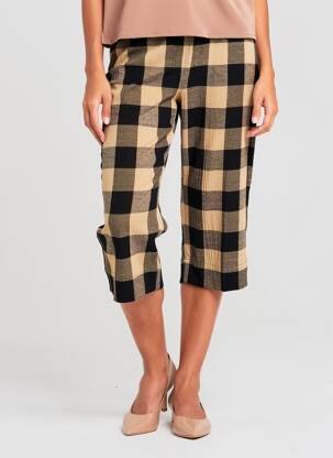 Pantalon 7/8 taille élastique beige MASAI femme