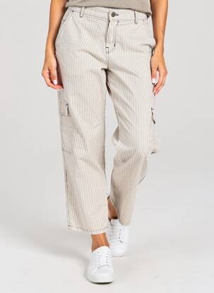 Pantalon cargo taille normale taille normale beige YERSE femme