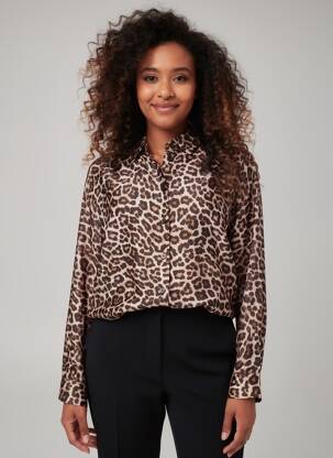 Chemisier coupe cintrée manches longues beige LA PETITE ETOILE femme