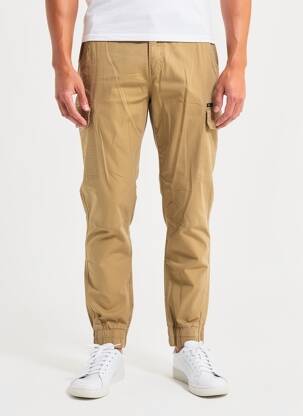 Pantalon cargo resserrée sur le bas taille normale beige BLEND homme