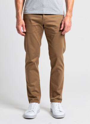Pantalon slim stretch taille normale marron BENSON & CHERRY homme