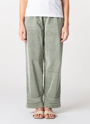 Pantalon droit taille élastique bleu F.A.M. femme