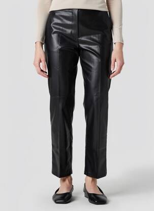 Pantalon droit stretch taille normale noir B.YOUNG femme