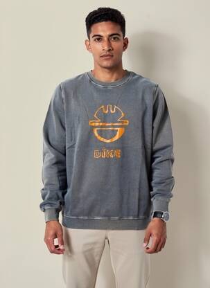 Sweat-shirt stretch manches longues gris DIKE homme