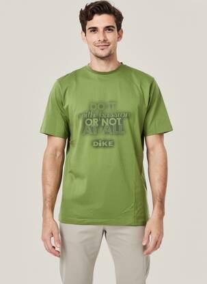 T-shirt coupe cintrée manches courtes vert clair DIKE homme
