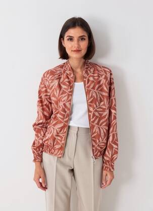 Blouson effet matière satinée orange TIFFOSI femme