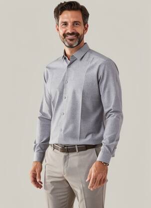 Chemise manches longues coupe cintrée bleu CALVIN KLEIN homme