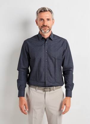 Chemise manches longues coupe cintrée noir CALVIN KLEIN homme