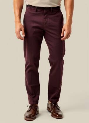 Pantalon chino tissage chiné taille basse rouge TOMMY HILFIGER homme