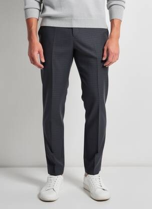 Pantalon slim tissage chiné taille normale bleu SCOTCH & SODA homme