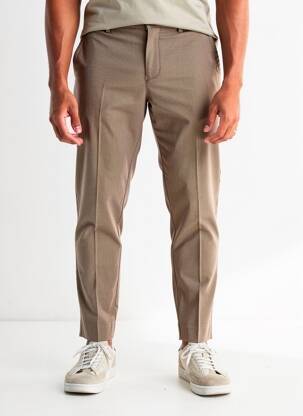 Pantalon chino tissage chiné taille normale marron SCOTCH & SODA homme
