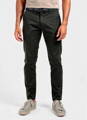 Pantalon chino tissage popeline taille normale vert SCOTCH & SODA homme