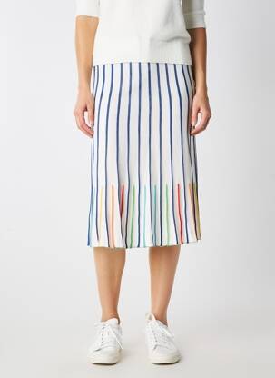 Jupe mi-longue stretch bleu JEI'S BY LETIZIA DENARO femme
