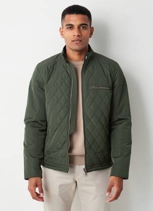 Doudoune manches longues sans capuche vert SOLID homme