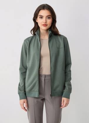 Veste casual fermeture boutonnée sur le devant vert TEDDY SMITH femme