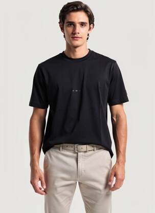 T-shirt coupe droite manches courtes noir JACK & JONES homme