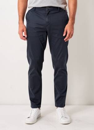 Pantalon chino stretch taille normale bleu TEDDY SMITH homme