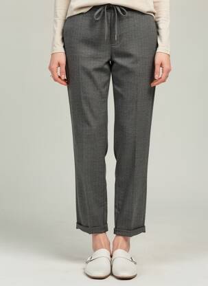 Pantalon droit stretch taille normale gris TEDDY SMITH femme