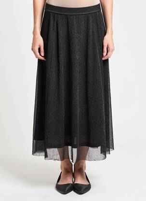 Jupe longue coupe fluide gris ONLY femme