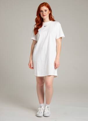 Robe courte manches courtes manches courtes blanc NIKE femme