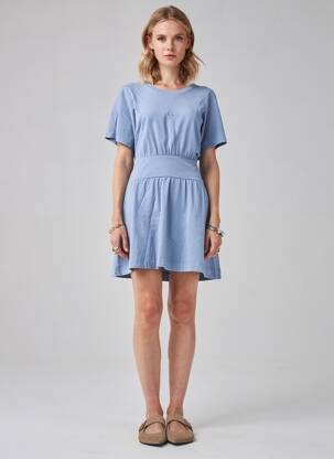 Robe courte manches courtes manches courtes bleu PEPE JEANS femme