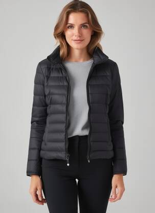 Doudoune manches longues sans capuche noir ONLY femme