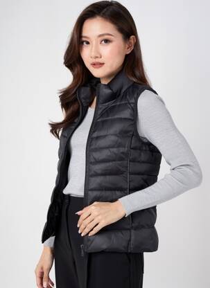 Doudoune poches sans capuche noir ONLY femme