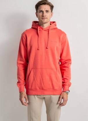 Sweat-shirt à capuche poches manches longues orange TEDDY SMITH homme