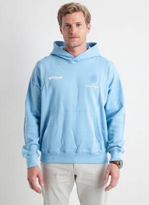 Sweat-shirt à capuche tissage jersey manches longues bleu PROJECT X PARIS homme