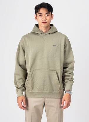 Sweat-shirt à capuche tissage jersey manches longues vert PEPE JEANS homme