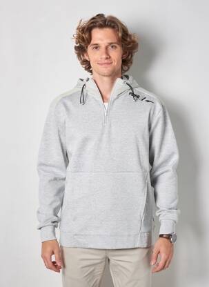 Sweat-shirt à capuche tissage jersey manches longues gris PUMA homme
