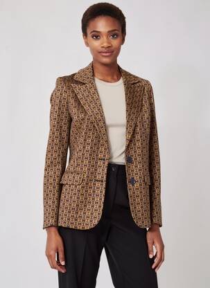 Blazer poignets boutonnés noir KING LOUIE femme