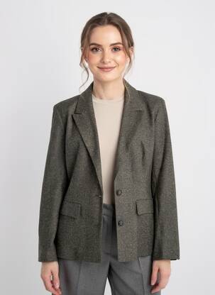 Blazer finition intérieure doublée vert BENSIMON femme