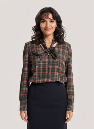 Chemisier tissage crêpe manches longues noir LIU JO femme