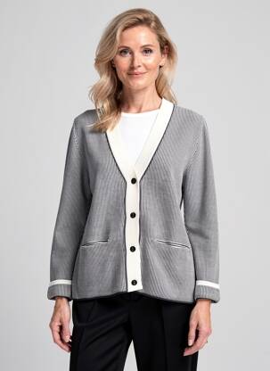 Gilet manches longues manches 3/4 bleu SAINT JAMES femme