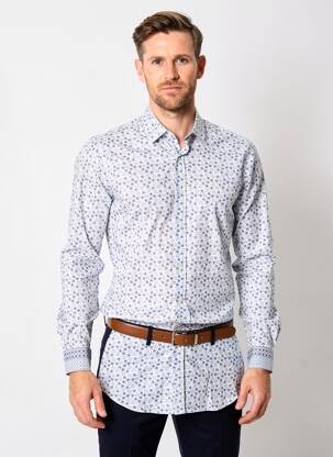 Chemise manches longues poches bleu SAINT JAMES homme