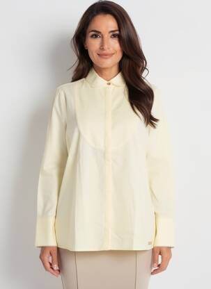 Chemisier coupe cintrée manches longues jaune SAINT JAMES femme