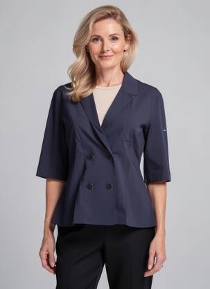 Blazer coupe cintrée bleu SAINT JAMES femme