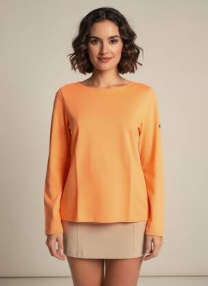 T-shirt manches longues manches longues orange SAINT JAMES femme