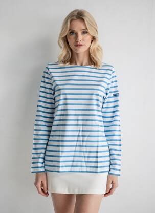 T-shirt manches longues manches longues bleu SAINT JAMES femme