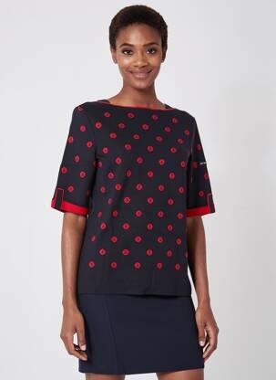 T-shirt manches 3/4 manches 3/4 bleu SAINT JAMES femme