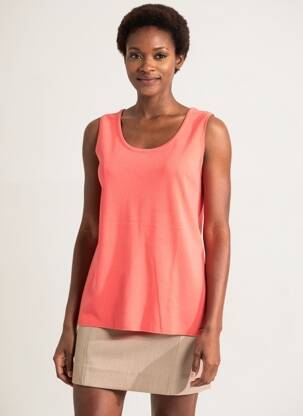 Débardeur stretch sans manche rose SAINT JAMES femme